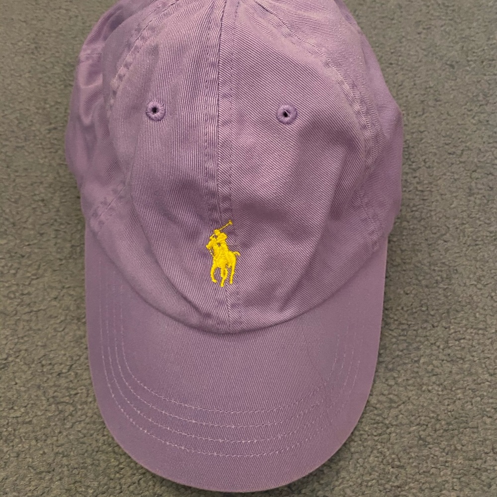 Purple Ralph Lauren Baseball Hat